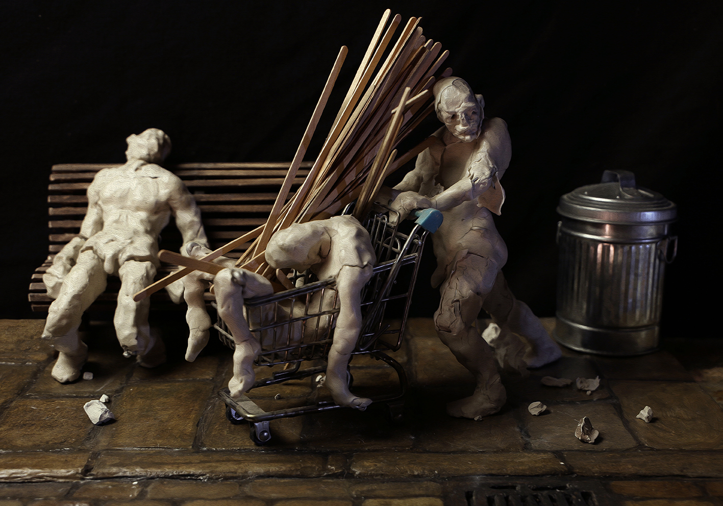 Gary William Myatt, artist, painter, 3-D art, mixed media art, London, UK