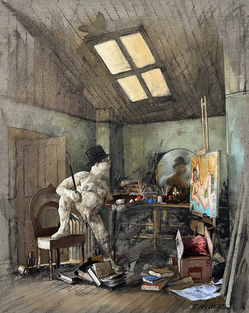 Gary William Myatt, artist, painter, 3-D art, mixed media art, London, UK