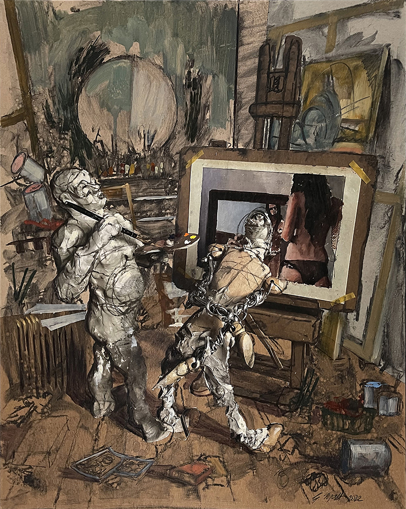 Gary William Myatt, artist, painter, 3-D art, mixed media art, London, UK